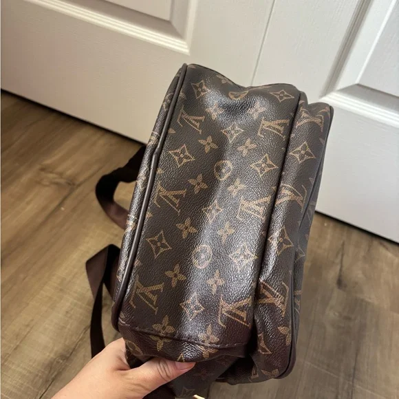 DESIGNER INSPIRED L V Monogram Luxury Brown Backpack - Picture 9 of 10